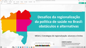 Capa da apresentação de Roberta Sampaio (Secretaria de Saúde da Bahia)